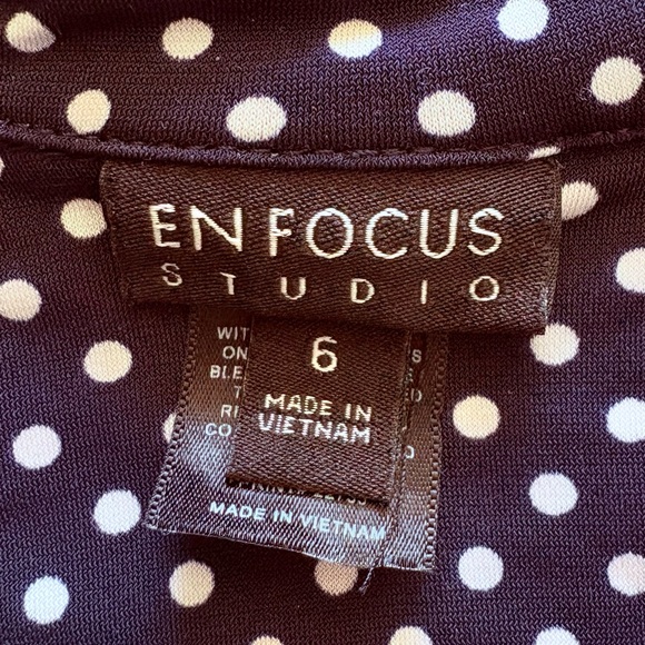 Enfocus Studio Blue and White Shirt Dress - Picture 2 of 9
